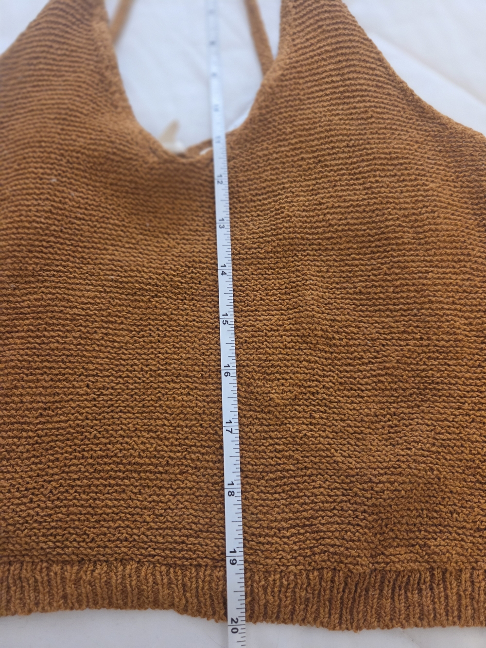 Moth Ribbed Knit Tank in Caramel - Picture 5 of 9